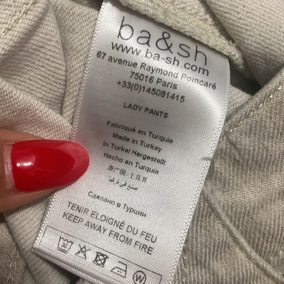 BA&SH Curi Straight Trousers  Neutral - Picture 10 of 15